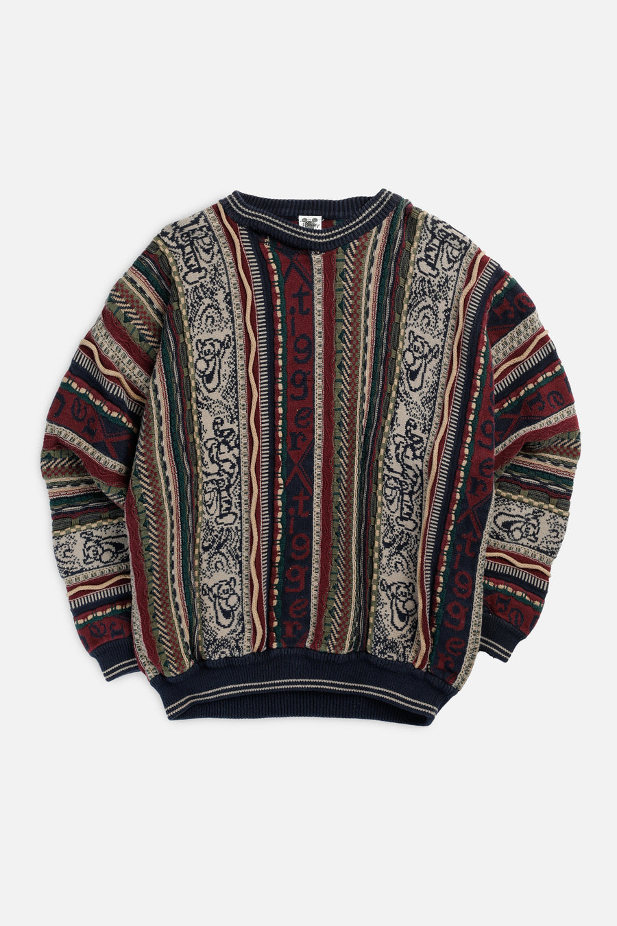 Vintage Coogi Style Knit Sweater - XL