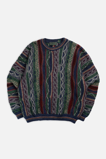 Vintage Coogi Style Knit Sweater - L