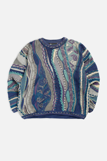 Vintage Coogi Style Knit Sweater - L