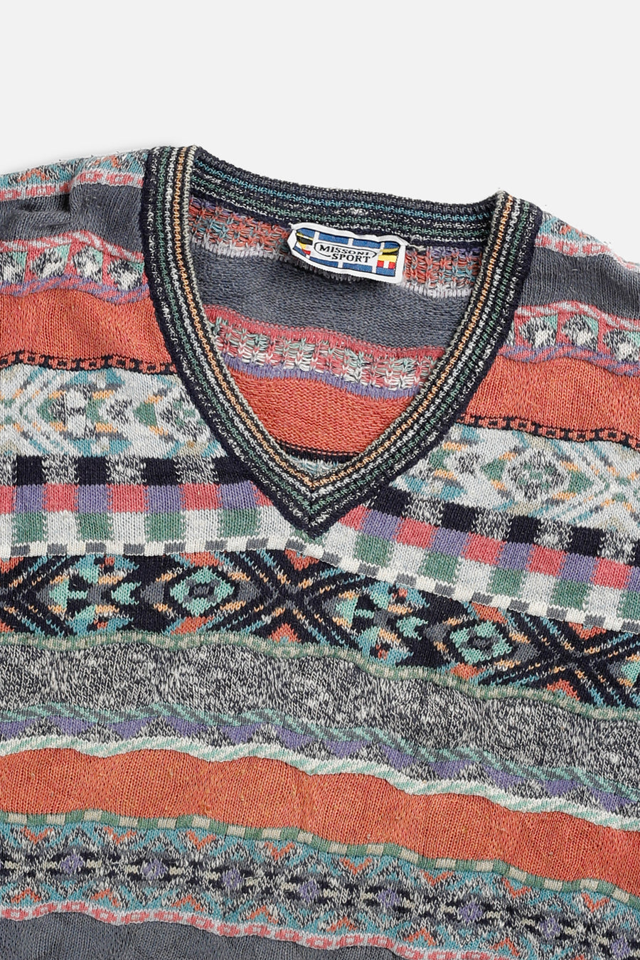 Vintage Coogi Style Knit Sweater - L