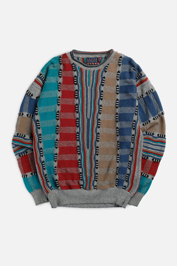 Vintage Coogi Style Knit Sweater - M