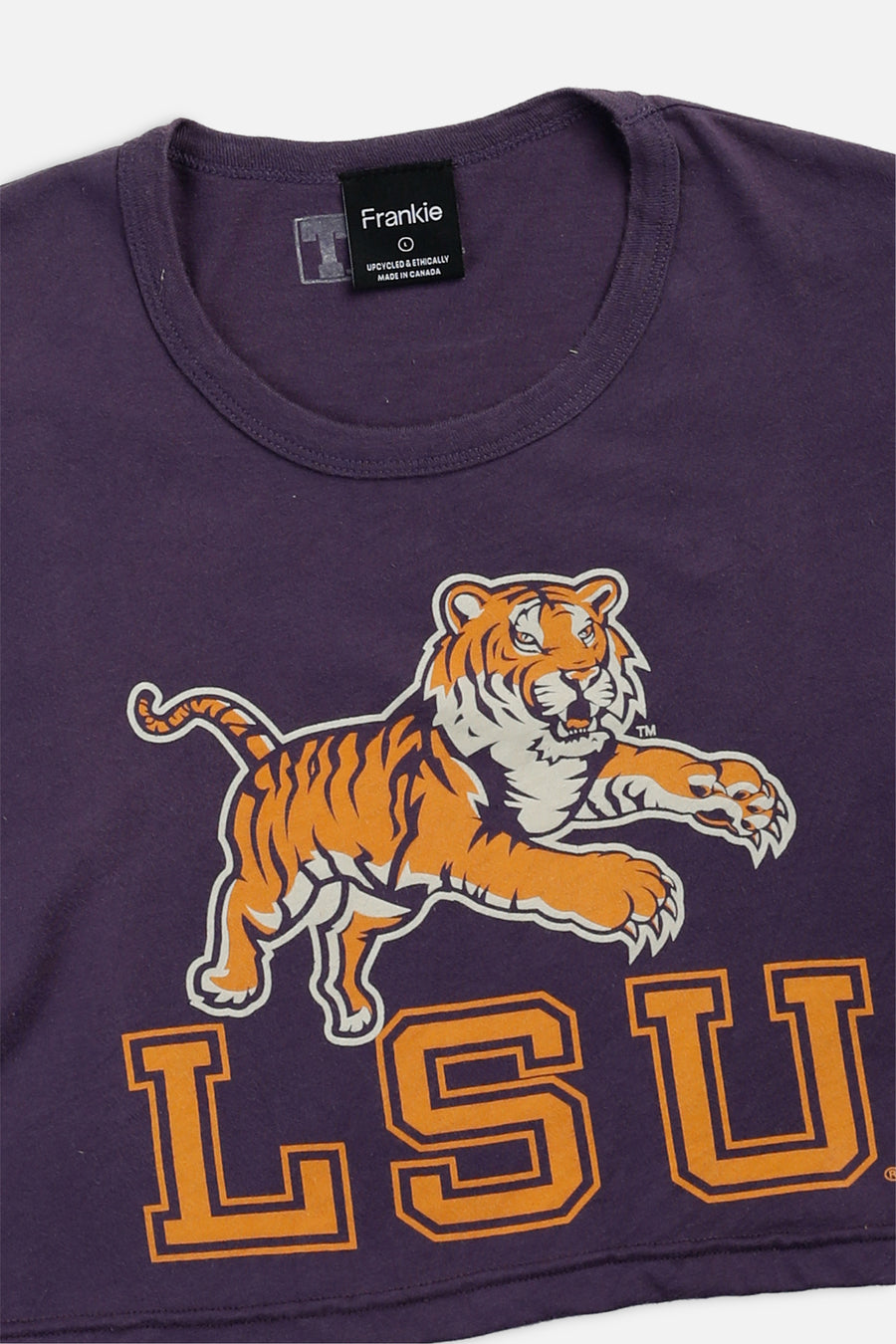 Rework LSU Tigers Crop Tee - L