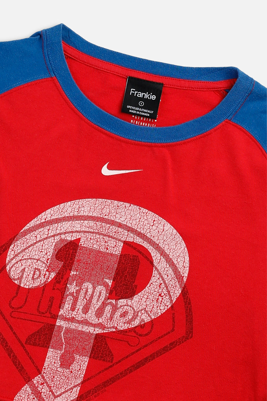 Rework Philadelphia Phillies MLB Crop Tee - S