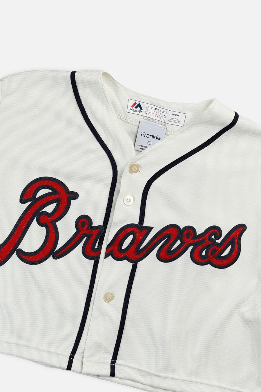 Rework Crop Atlanta Braves MLB Jersey - M