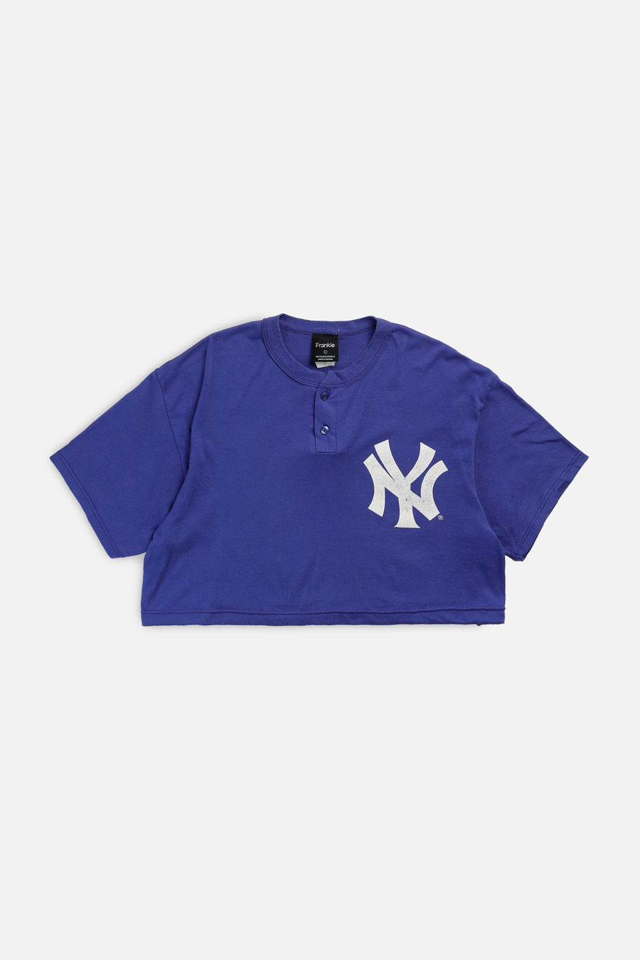 Rework NY Yankees MLB Crop Tee - L