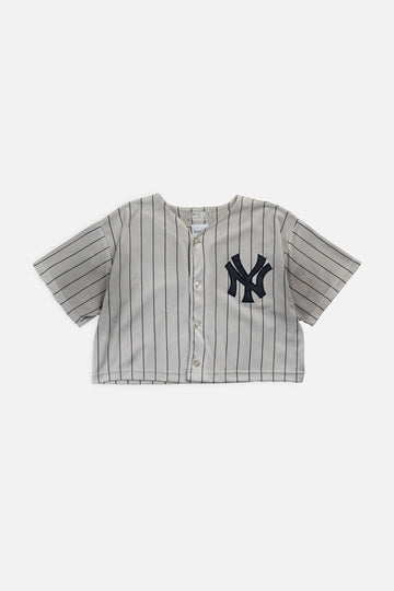 Rework Crop NY Yankees MLB Jersey - S