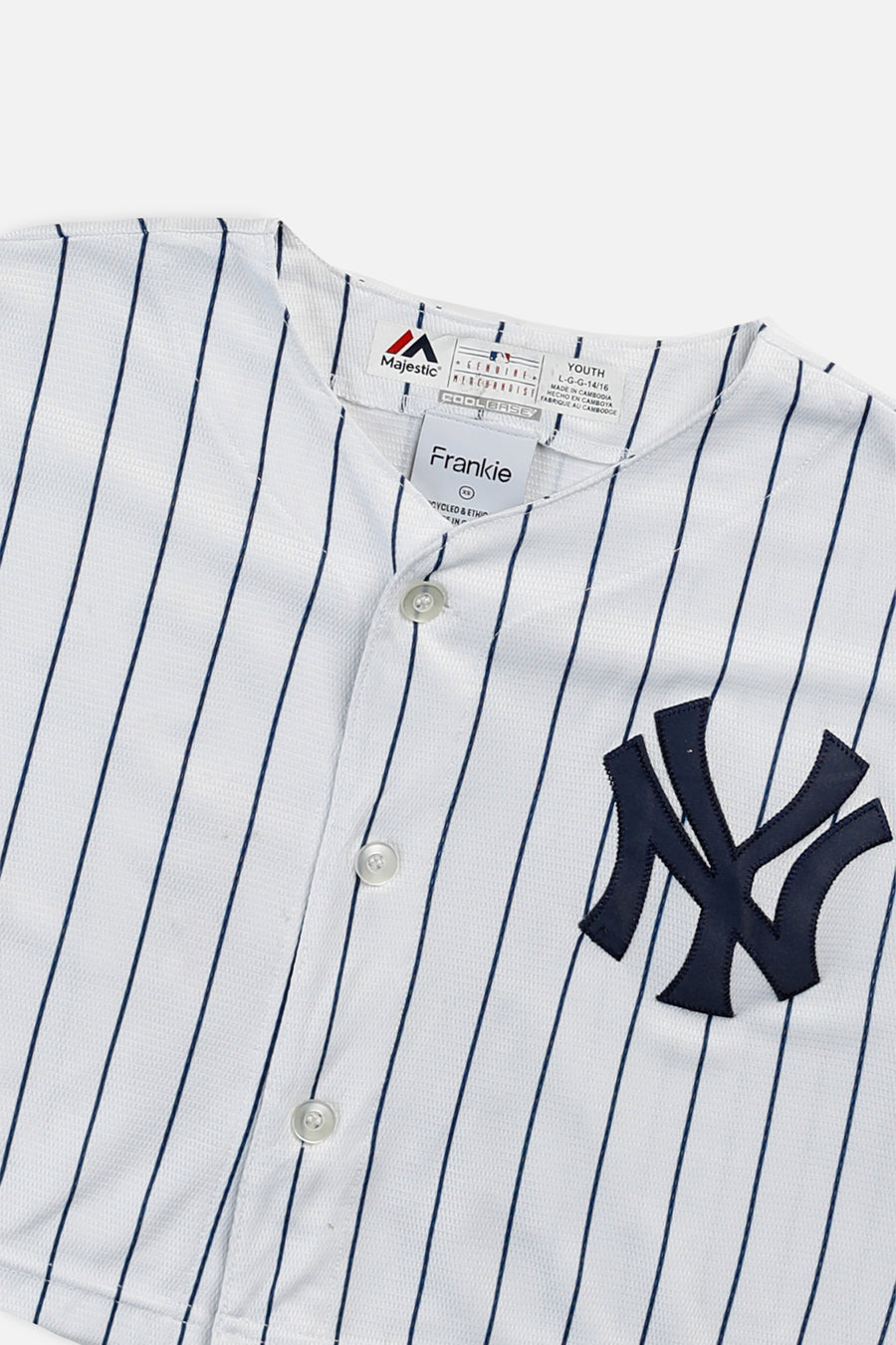 Rework Crop NY Yankees MLB Jersey - XS