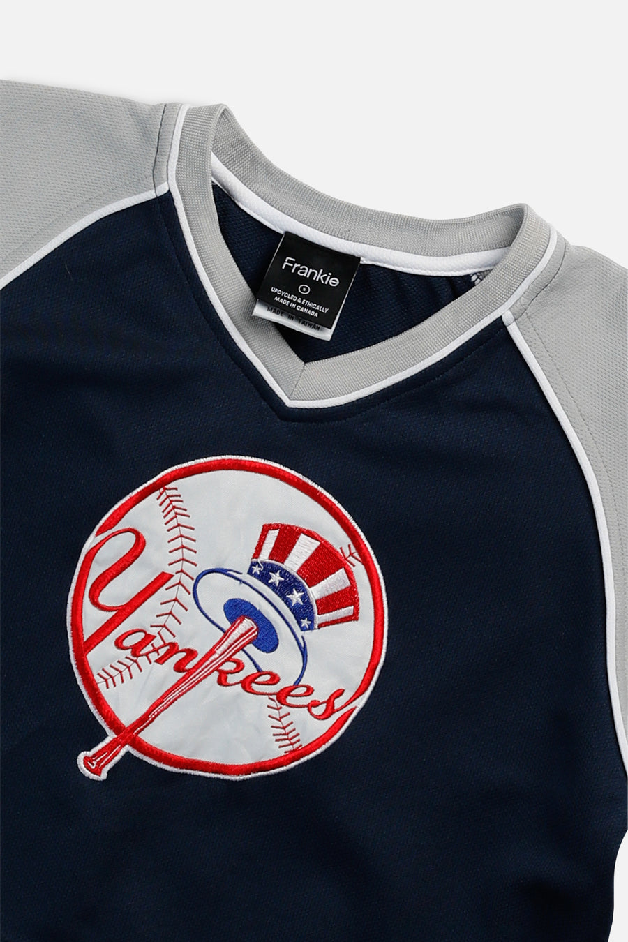 Rework Crop NY Yankees MLB Jersey - S