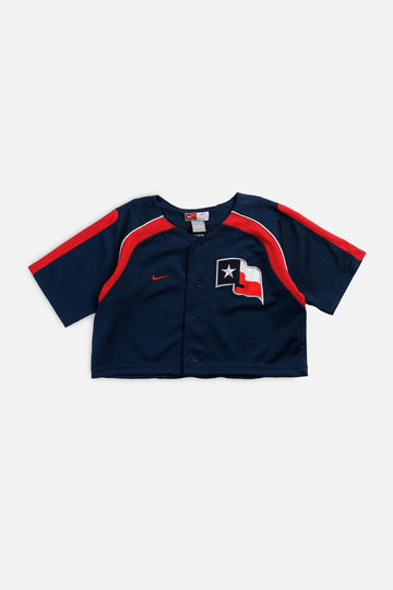 Rework Crop Texas Rangers MLB Jersey - S