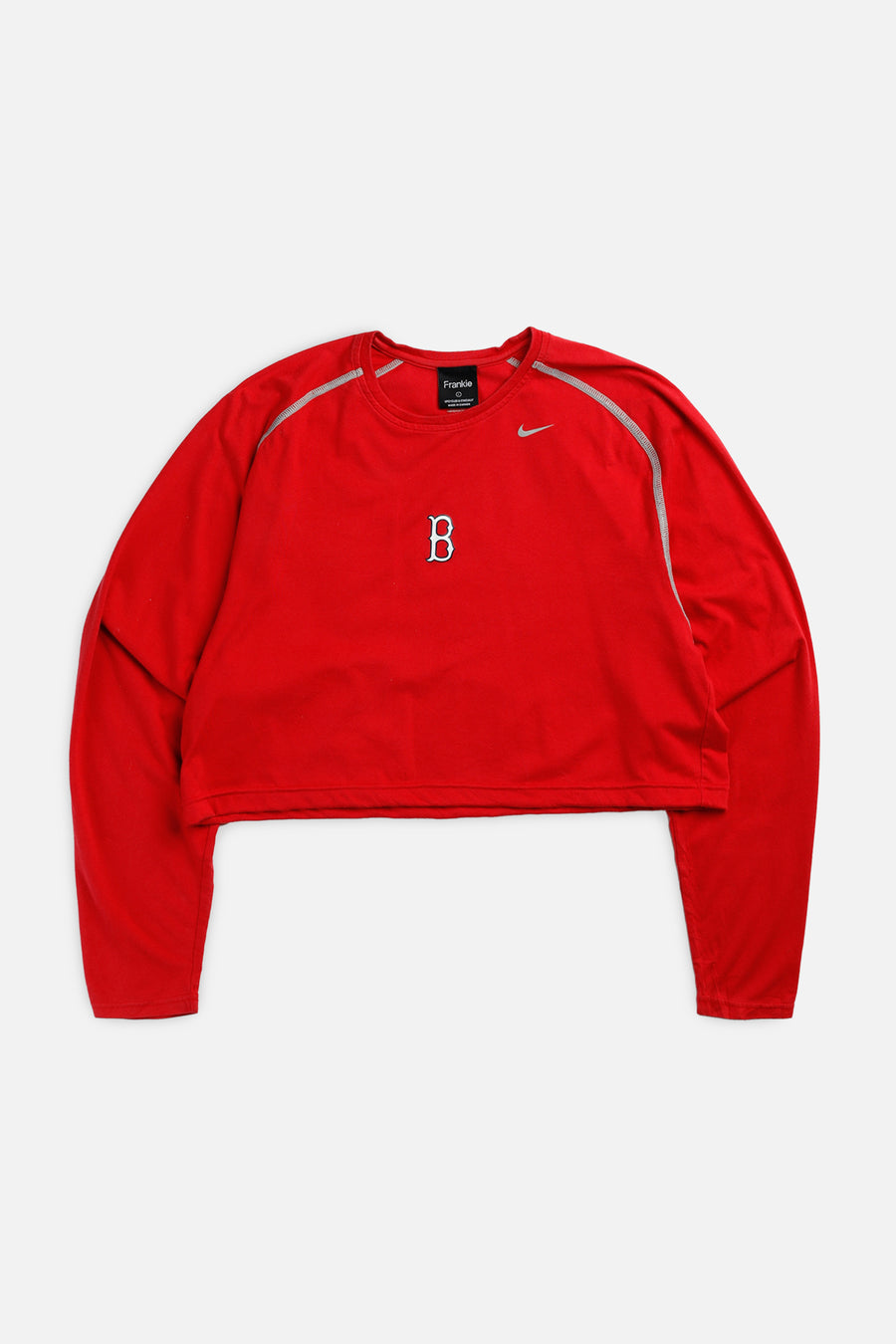 Rework Boston Red Sox MLB Crop Long Sleeve Tee - L