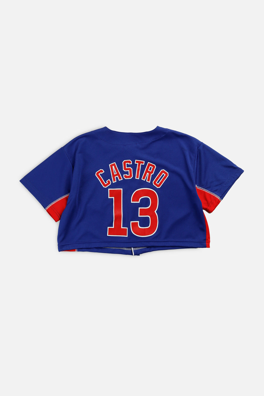 Rework Crop Chicago Cubs MLB Jersey - XS