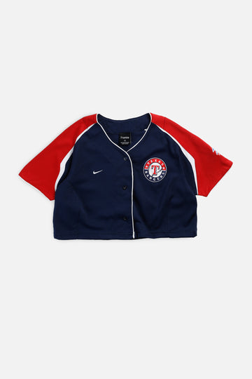 Rework Crop Texas Rangers MLB Jersey - M