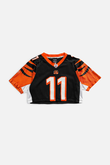 Rework Crop Cincinnati Bengals NFL Jersey - S