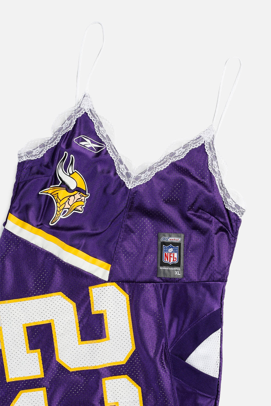 Rework Minnesota Vikings NFL Lace Dress - L