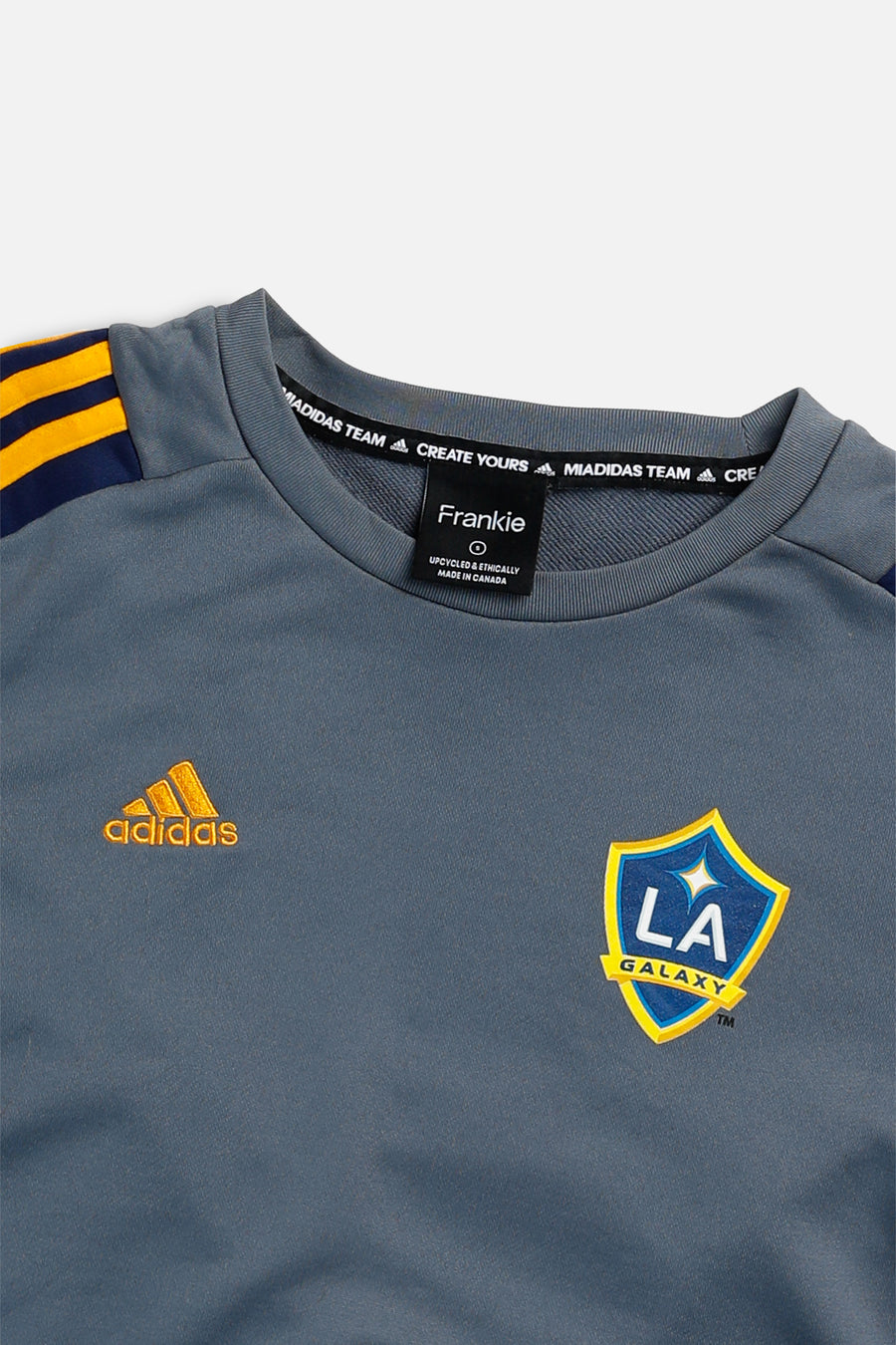 Rework Crop LA Galaxy Soccer Long Sleeve Jersey - S