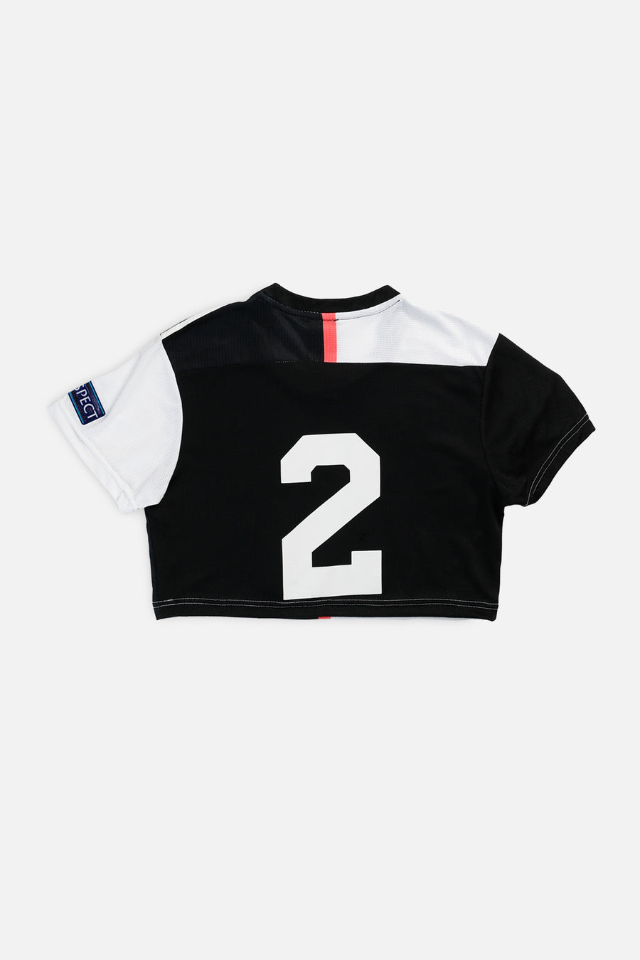 Rework Crop Juventus Soccer Jersey - S