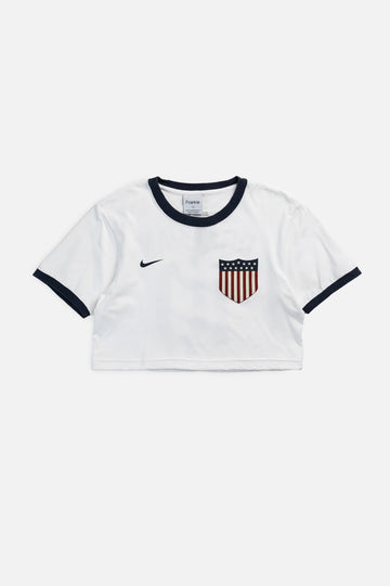 Rework Crop USA Soccer Tee - XS