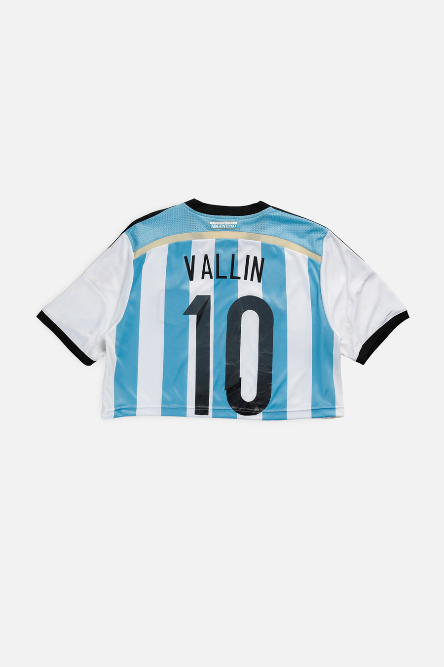 Rework Crop Argentina Soccer Jersey - M