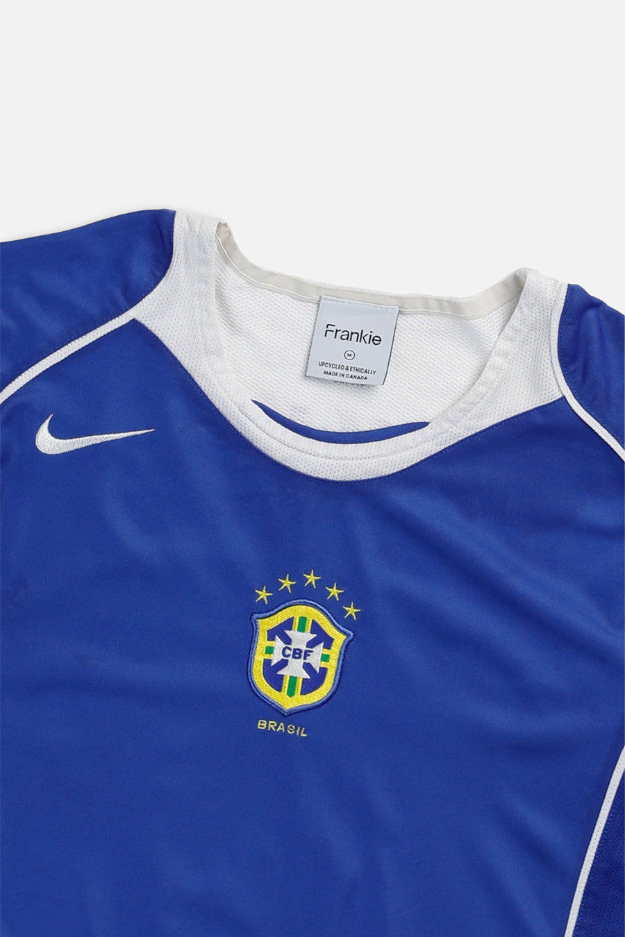 Rework Crop Brazil Soccer Jersey - M