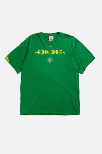 Vintage Brazil Soccer Tee - M