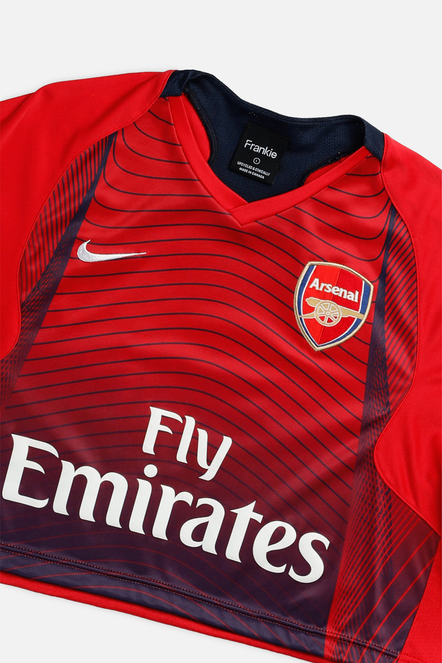 Rework Crop Arsenal Soccer Jersey - L