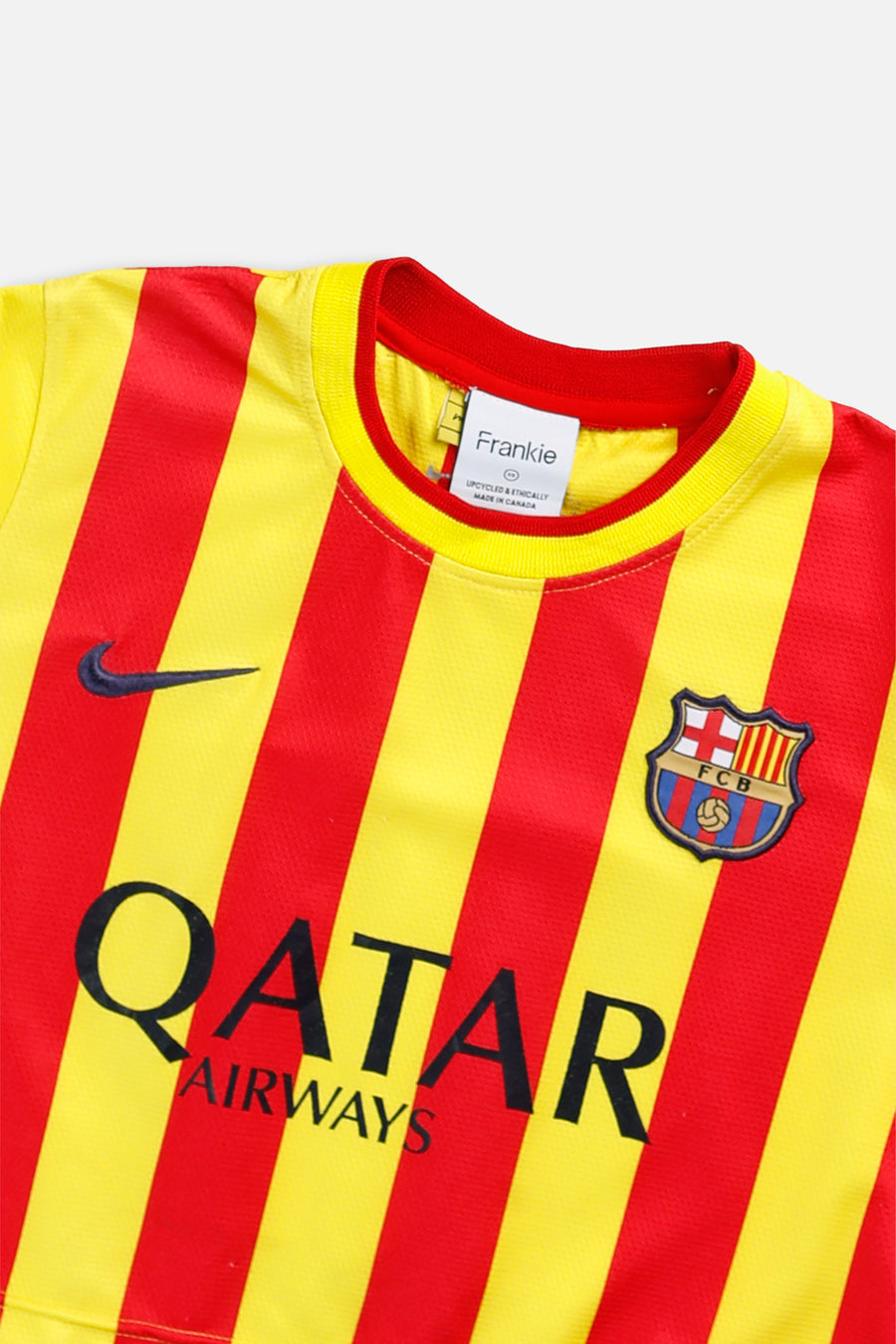 Rework Crop Barcelona Soccer Jersey - XS