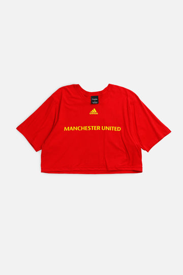 Rework Crop Manchester Soccer Tee - L