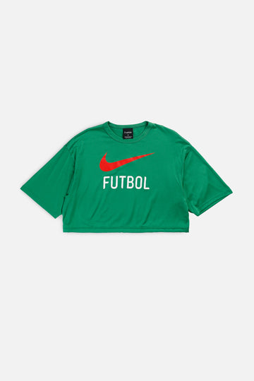 Rework Crop Nike Soccer Tee - M