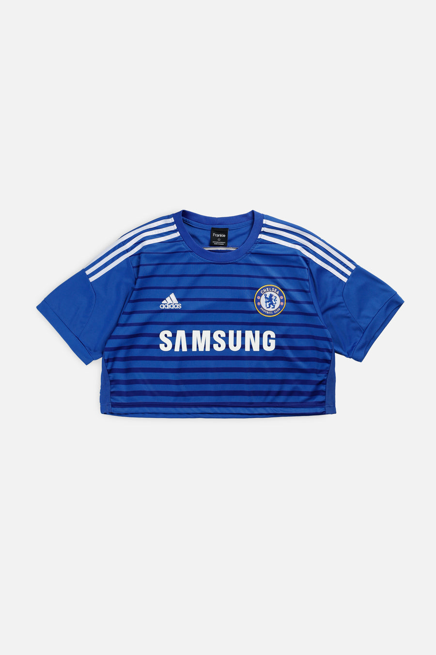 Rework Crop Chelsea Soccer Jersey - L