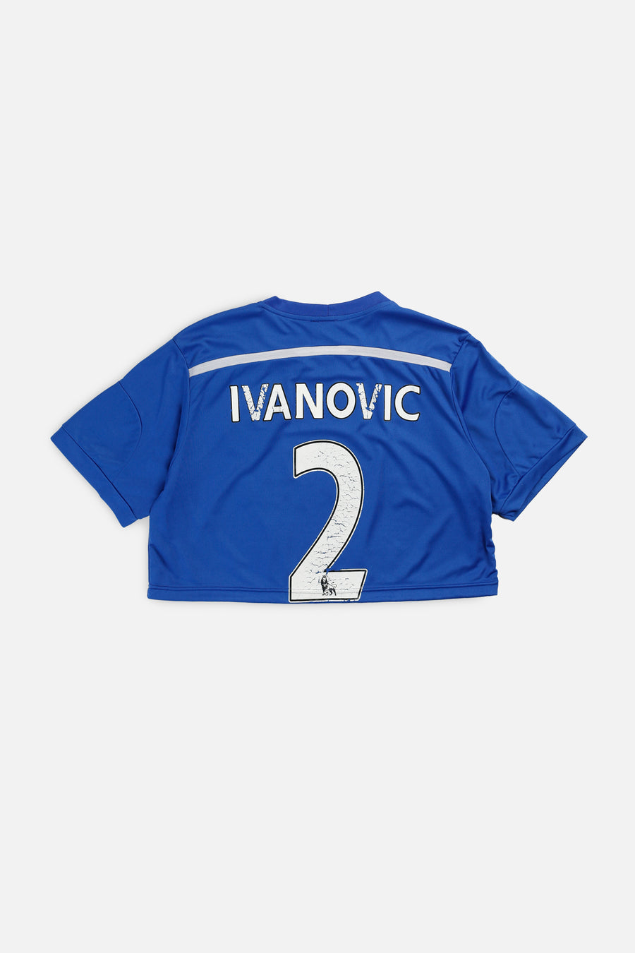 Rework Crop Chelsea Soccer Jersey - L