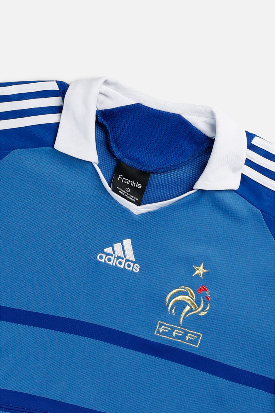 Rework Crop France Soccer Jersey - M