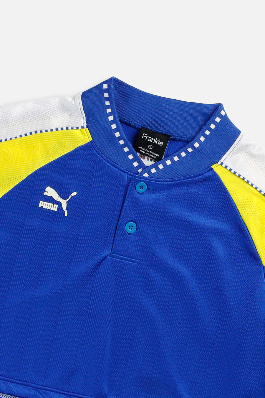 Rework Crop Puma Soccer Jersey - M