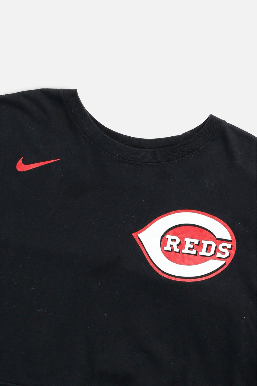 Rework Cincinnati Reds MLB Crop Tee - L