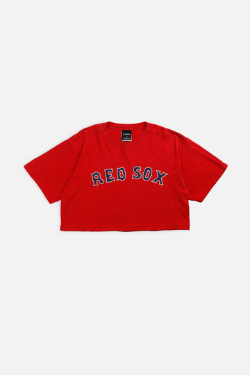 Rework Boston Red Sox MLB Crop Tee - L