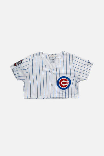 Rework Crop Chicago Cubs MLB Jersey - XS