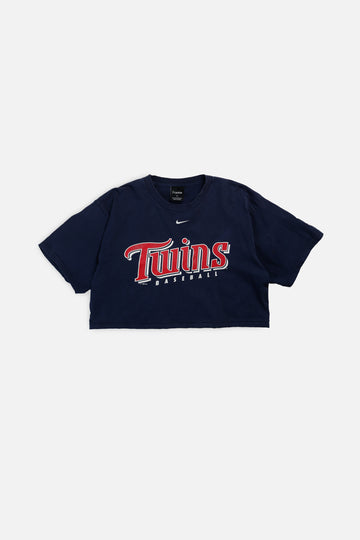 Rework Minnesota Twins MLB Crop Tee - L