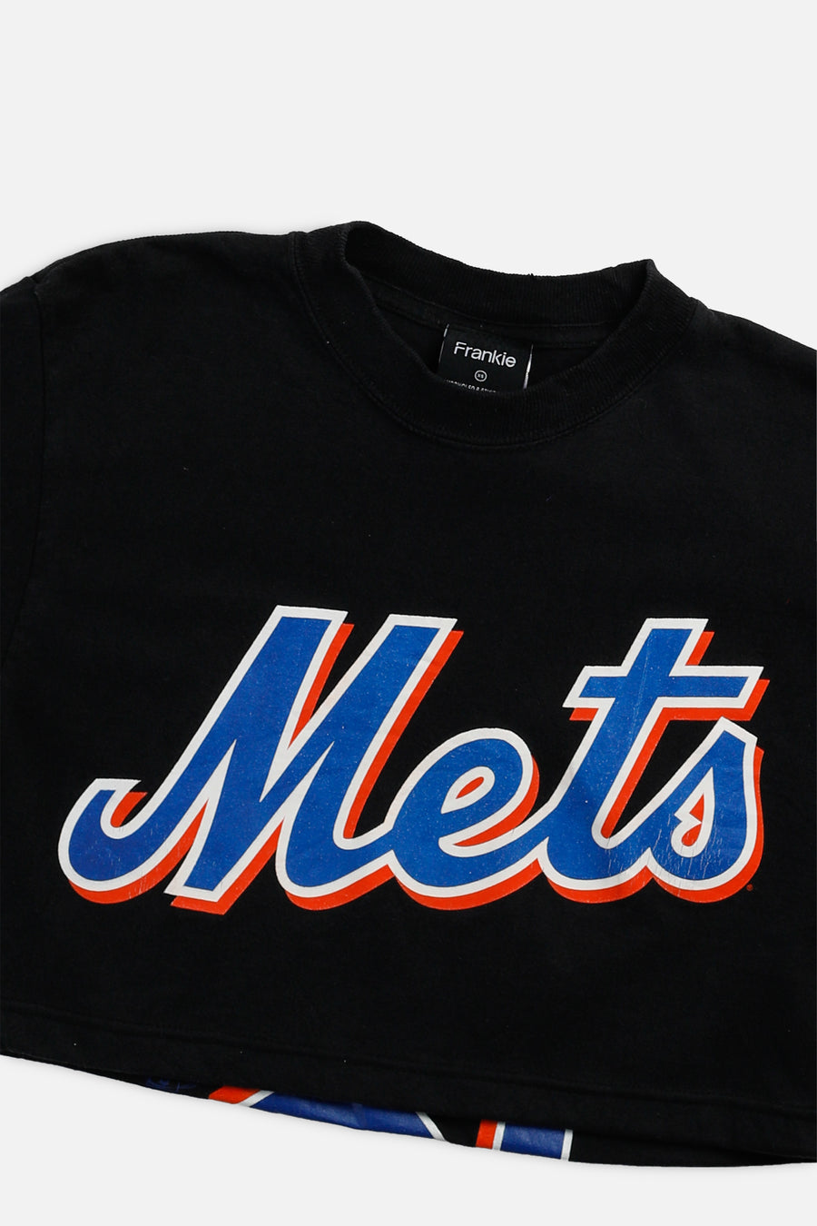 Rework NY Mets MLB Crop Tee - XS