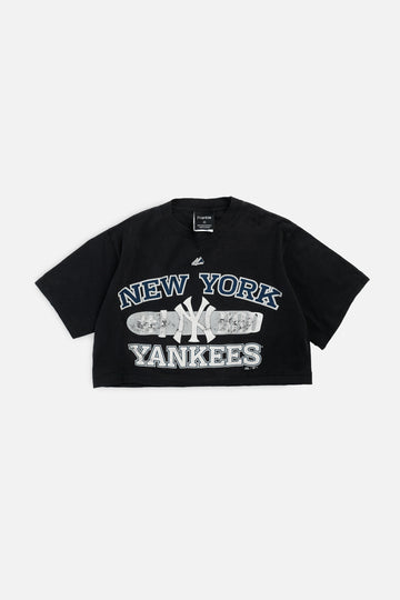 Rework NY Yankees MLB Crop Tee - XS