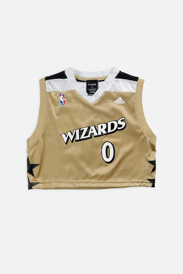 Rework Washington Wizards NBA Crop Jersey - S