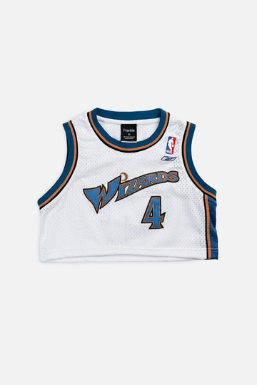 Rework Washington Wizards NBA Crop Jersey - XS