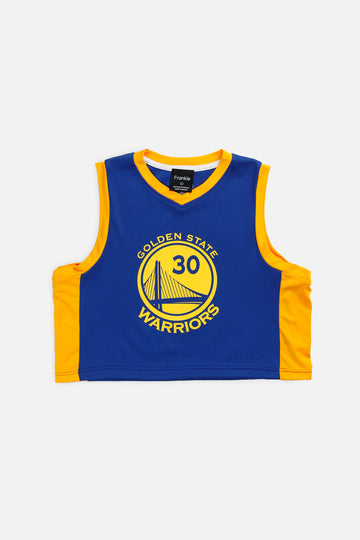 Rework Golden State Warriors NBA Crop Jersey - S