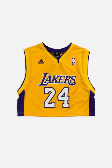 Rework LA Lakers NBA Crop Jersey - XS