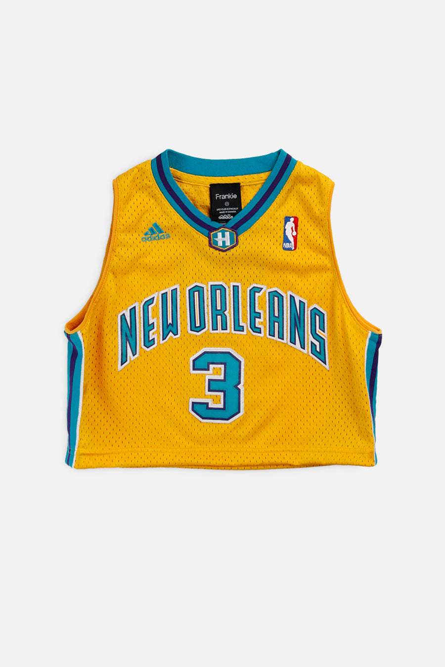 Rework New Orleans Hornets NBA Crop Jersey - XS