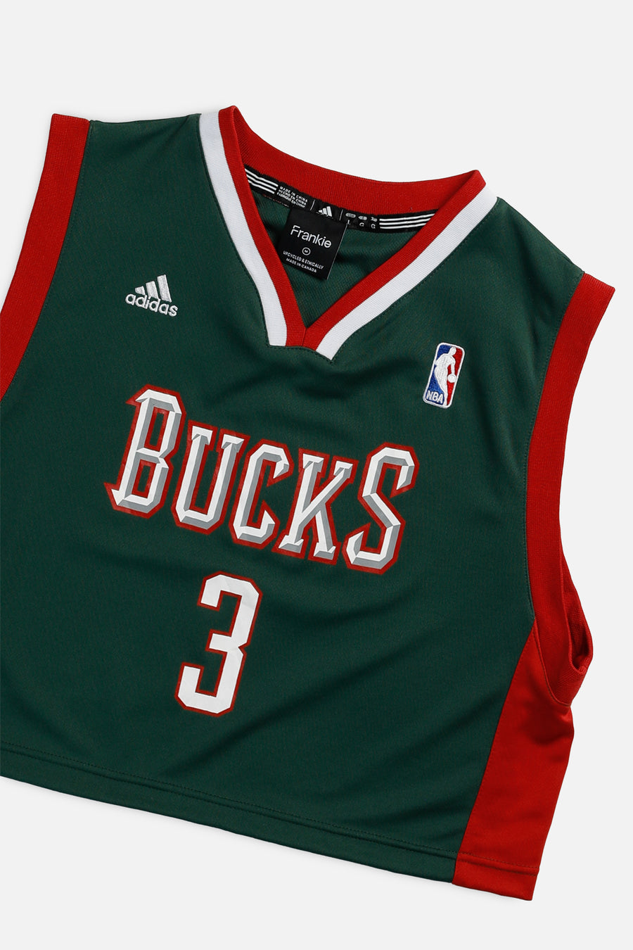 Rework Milwaukee Bucks NBA Crop Jersey - M