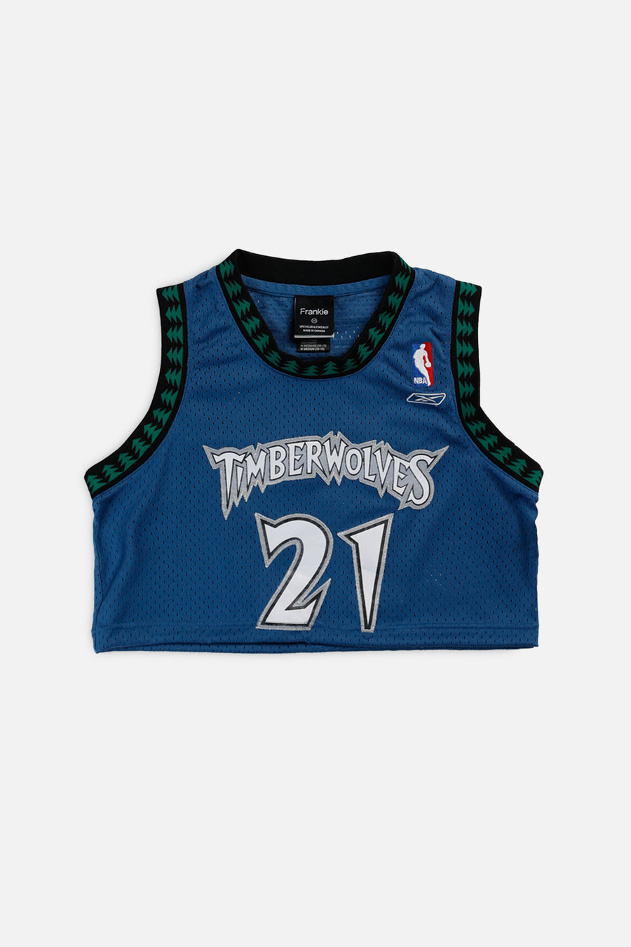 Rework Minnesota Timberwolves NBA Crop Jersey - XS