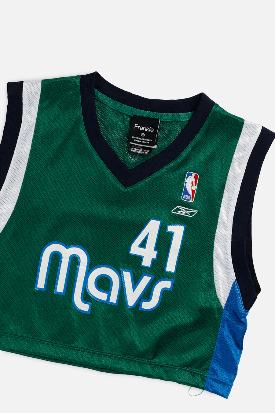 Rework Dallas Mavericks NBA Crop Jersey - XS