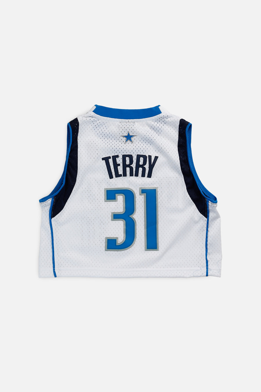 Rework Dallas Mavericks NBA Crop Jersey - S