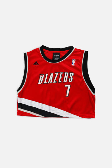 Rework Portland Trailblazers NBA Crop Jersey - S