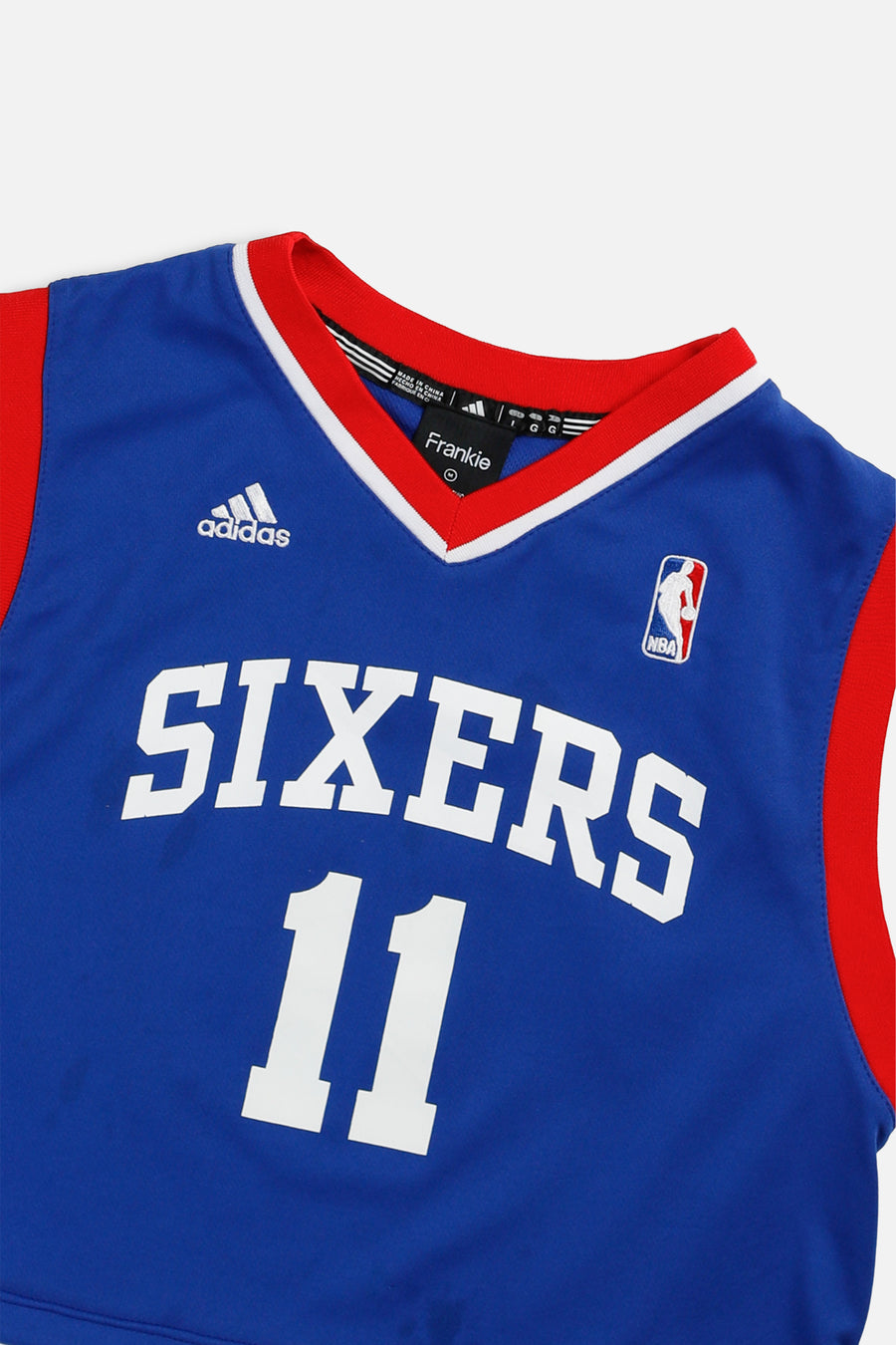 Rework Philadelphia 76ers NBA Crop Jersey - M