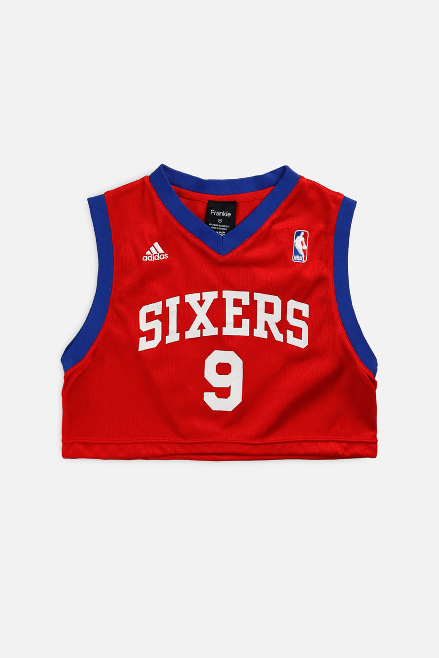 Rework Philadelphia 76ers NBA Crop Jersey - XS